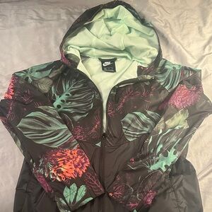 Nike Multicolor Floral Hooded Jacket